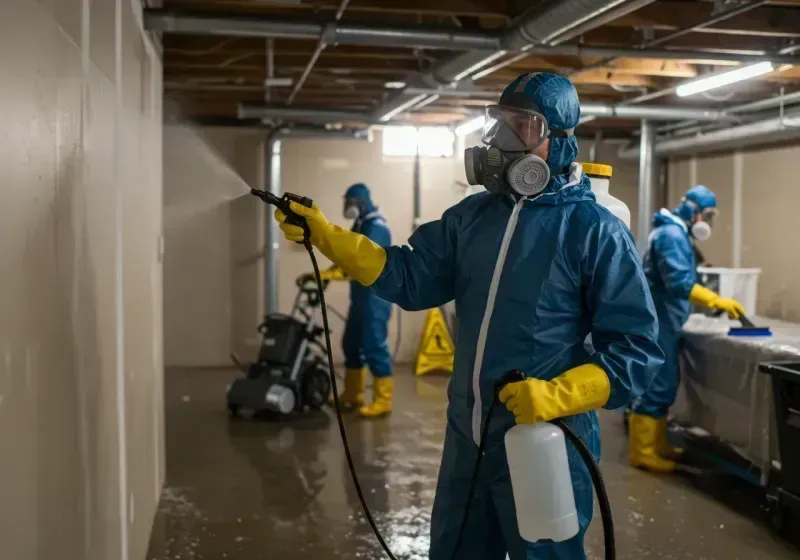 Basement Sanitization and Antimicrobial Treatment process in Mendon, UT